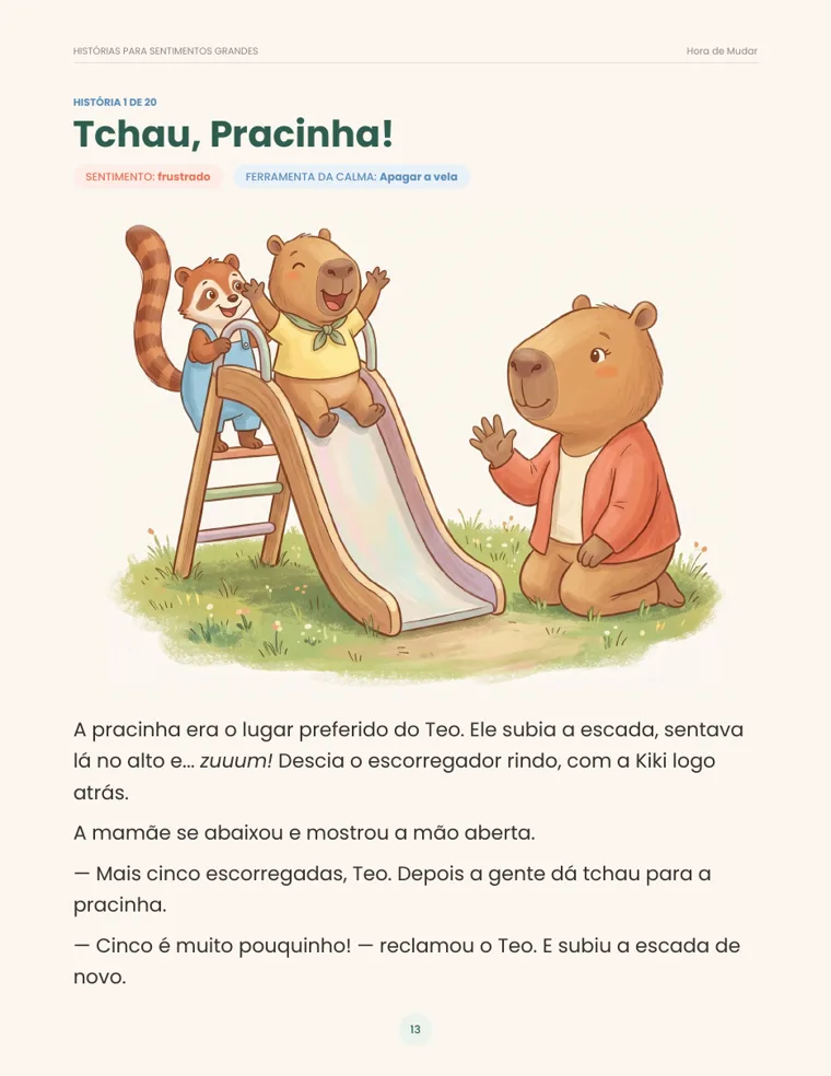 Primeira página da história Tchau, Pracinha!